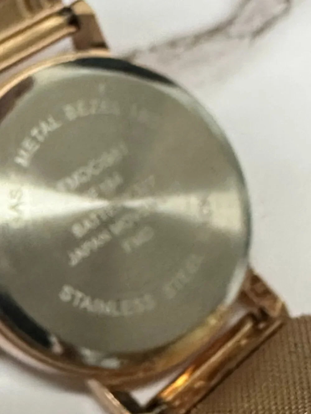 3/$30 Crown & Ivy Watch Women Rose Gold Tone Mesh Band New Battery 9 Inch